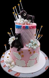 A baby shower design Zeppoli has made