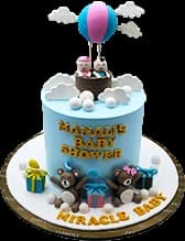 A baby shower design Zeppoli has made