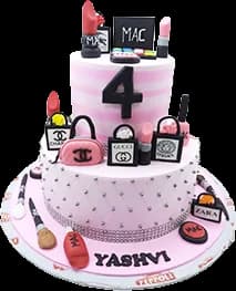 A makeup cakes design Zeppoli has made
